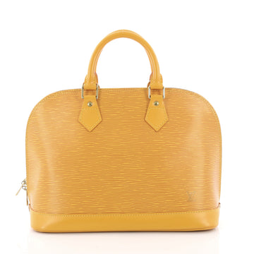Louis Vuitton Vintage Alma Handbag Epi Leather PM Yellow 3707738