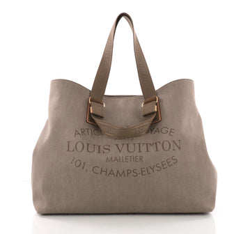 Louis Vuitton Articles de Voyage Cabas Denim XL Brown 3707740