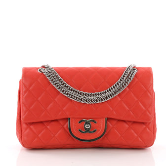 Chanel Vintage Metal CC Flap Bag Quilted Lambskin Small 370777
