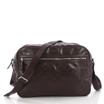 Gucci Zip Messenger Bag GG Imprime Small Purple 3707818