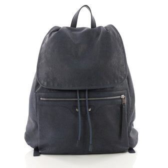 Balenciaga Classic Traveler S Backpack Leather Blue 3707834