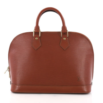 Louis Vuitton Vintage Alma Handbag Epi Leather PM Brown 3707838
