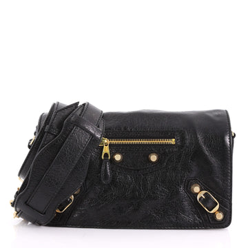 Balenciaga Tool Kit Giant Studs Handbag Leather Black 370842
