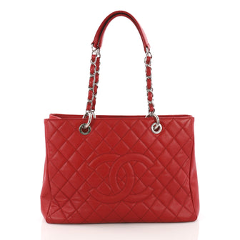Chanel Model: Grand Shopping Tote Quilted Caviar Red 37108/2