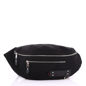 Gucci Web Waist Bag Canvas Large Black 371142
