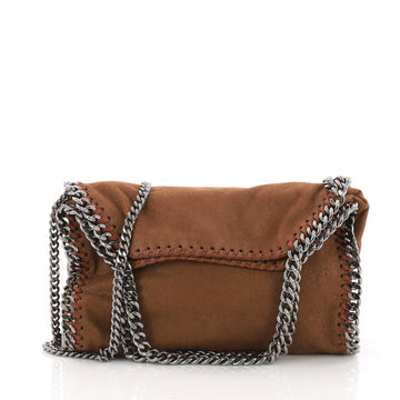 Stella McCartney Falabella Fold Over Crossbody Bag Shaggy 371146