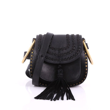 Chloe Hudson Handbag Whipstitch Leather Mini Black 3711711