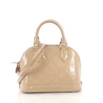 Louis Vuitton Alma Handbag Monogram Vernis BB Neutral 3711718
