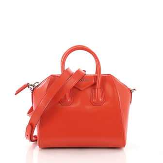 Givenchy Antigona Bag Leather Mini Orange 371171