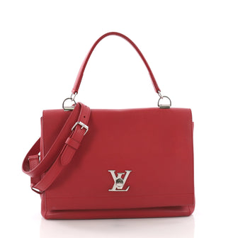 Louis Vuitton Lockme II Handbag Leather Red 371173