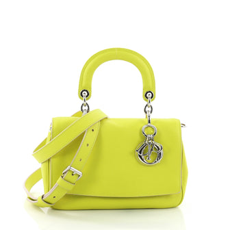 Christian Dior Be Dior Bag Pebbled Leather Mini Green 3711814