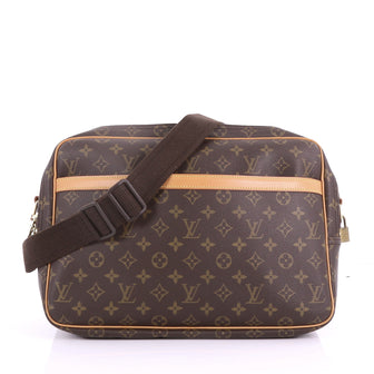 Louis Vuitton Reporter Bag Monogram Canvas GM Brown 371182