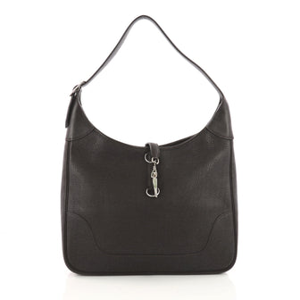 Hermes Trim II Handbag Togo 35 Brown 371189