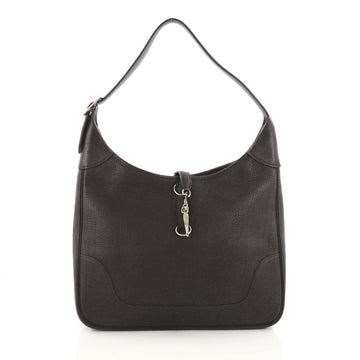 Hermes Trim II Handbag Togo 35 Brown 371189