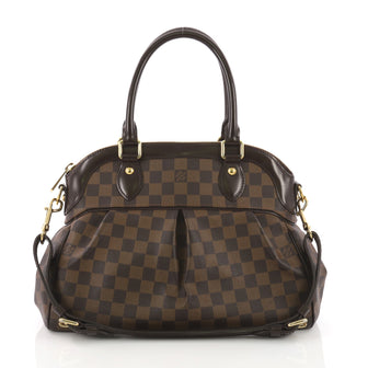 Louis Vuitton Trevi Handbag Damier PM Brown 371281