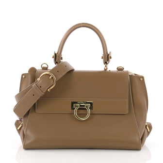 Salvatore Ferragamo Sofia Satchel Smooth Leather Small 371522