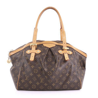 Louis Vuitton Tivoli Handbag Monogram Canvas GM Brown 371531