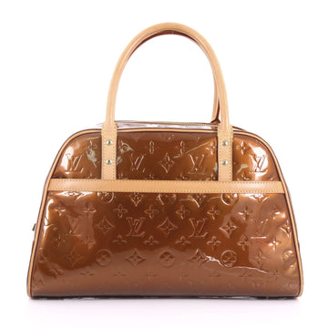 Louis Vuitton Tompkins Square Satchel Monogram Vernis Brown  371535