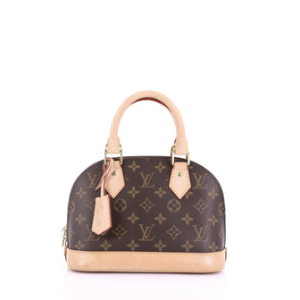 Alma Handbag Monogram Canvas BB