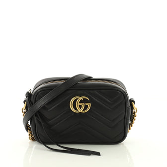 Gucci GG Marmont Shoulder Bag Matelasse Leather Mini 371911