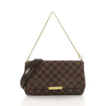 Louis Vuitton Favorite Handbag Damier MM Brown 371955