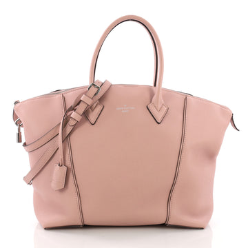 Louis Vuitton Soft Lockit Handbag Leather PM Pink 3719802