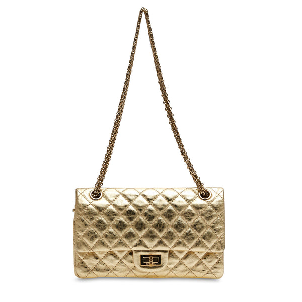 Buy Chanel Reissue 2.55 Handbag Aged Calfskin 225 Gold 37101