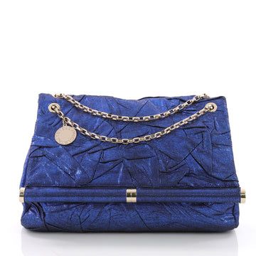 Stella McCartney Chain Flap Bag Pleated Shaggy Deer 372102