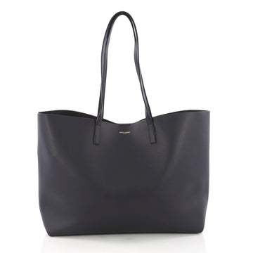 Saint Laurent Shopper Tote Leather Large Blue 372225