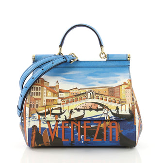 Dolce & Gabbana Miss Sicily Handbag Printed Leather 3722610