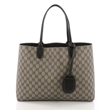 Gucci Reversible Tote GG Print Leather Medium Black 3722614