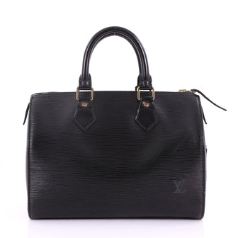 Louis Vuitton Speedy Handbag Epi Leather 25 Black 372265
