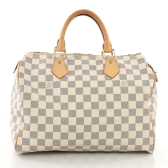 Louis Vuitton Speedy Handbag Damier 30 White 372281