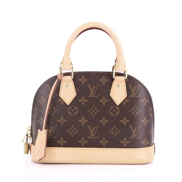 Louis Vuitton Alma Handbag Monogram Canvas BB Brown 372421