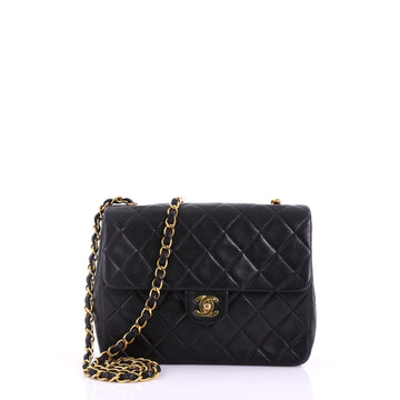 Chanel Vintage Square Classic Flap Bag Quilted Lambskin Small