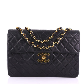 Chanel Vintage Classic Single Flap Bag Quilted Lambskin 372452