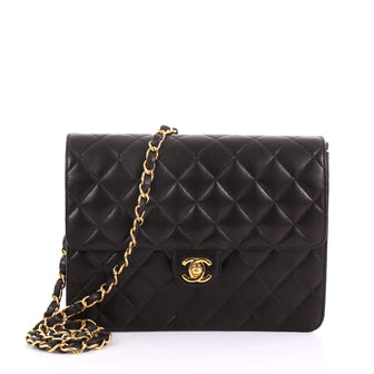 Chanel Model: Vintage Clutch with Chain Quilted Leather Small Black 37258/1