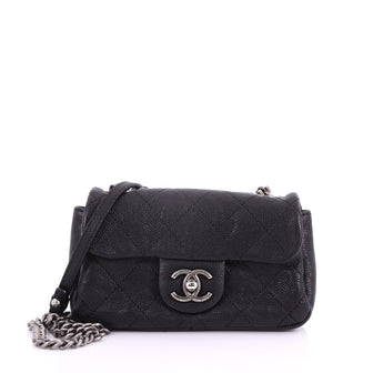  Chanel Model: Simply CC Flap Bag Quilted Caviar Mini Black 37260/2