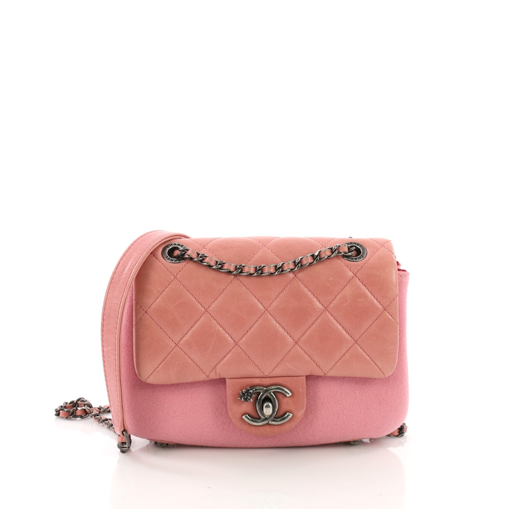 Buy Chanel Paris-Salzburg Flap Bag Felt and Quilted Calfskin 372681