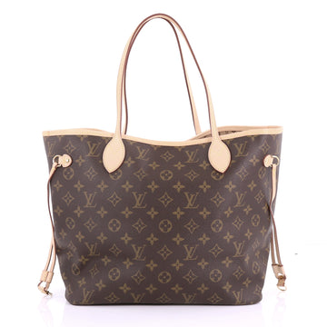 Louis Vuitton Neverfull Tote Monogram Canvas MM Brown 372712