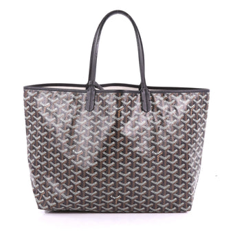 Goyard St. Louis Tote Coated Canvas PM Black 372772