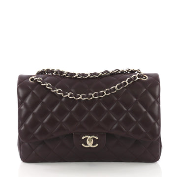 Chanel Classic Double Flap Bag Quilted Lambskin Jumbo 372881
