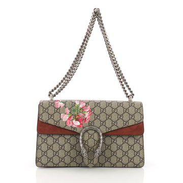 Gucci Dionysus Handbag Blooms Print GG Coated Canvas Small Brown 373001
