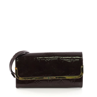 Louis Vuitton Rossmore Handbag Monogram Vernis MM Purple 3731613