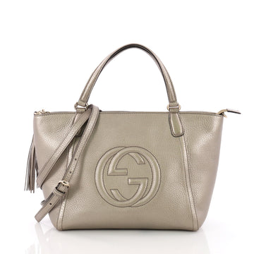 Soho Convertible Top Handle Bag Leather Small