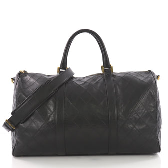 Chanel Vintage Diamond Stitch Boston Bag Quilted 37316142