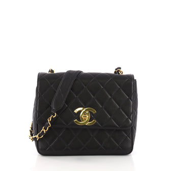 Vintage Square CC Flap Bag Quilted Lambskin Medium