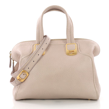 Fendi Model: Chameleon Convertible Satchel Leather Small Neutral 37316/195