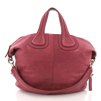 Givenchy Model: Nightingale Satchel Leather Medium Red  37316/200
