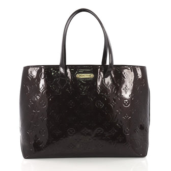 Louis Vuitton Wilshire Handbag Monogram Vernis MM 37316203